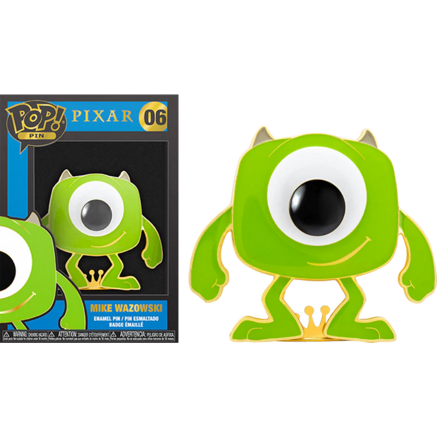 Monsters, Inc. - Mike Wazowski 4" Pop! Enamel Pin