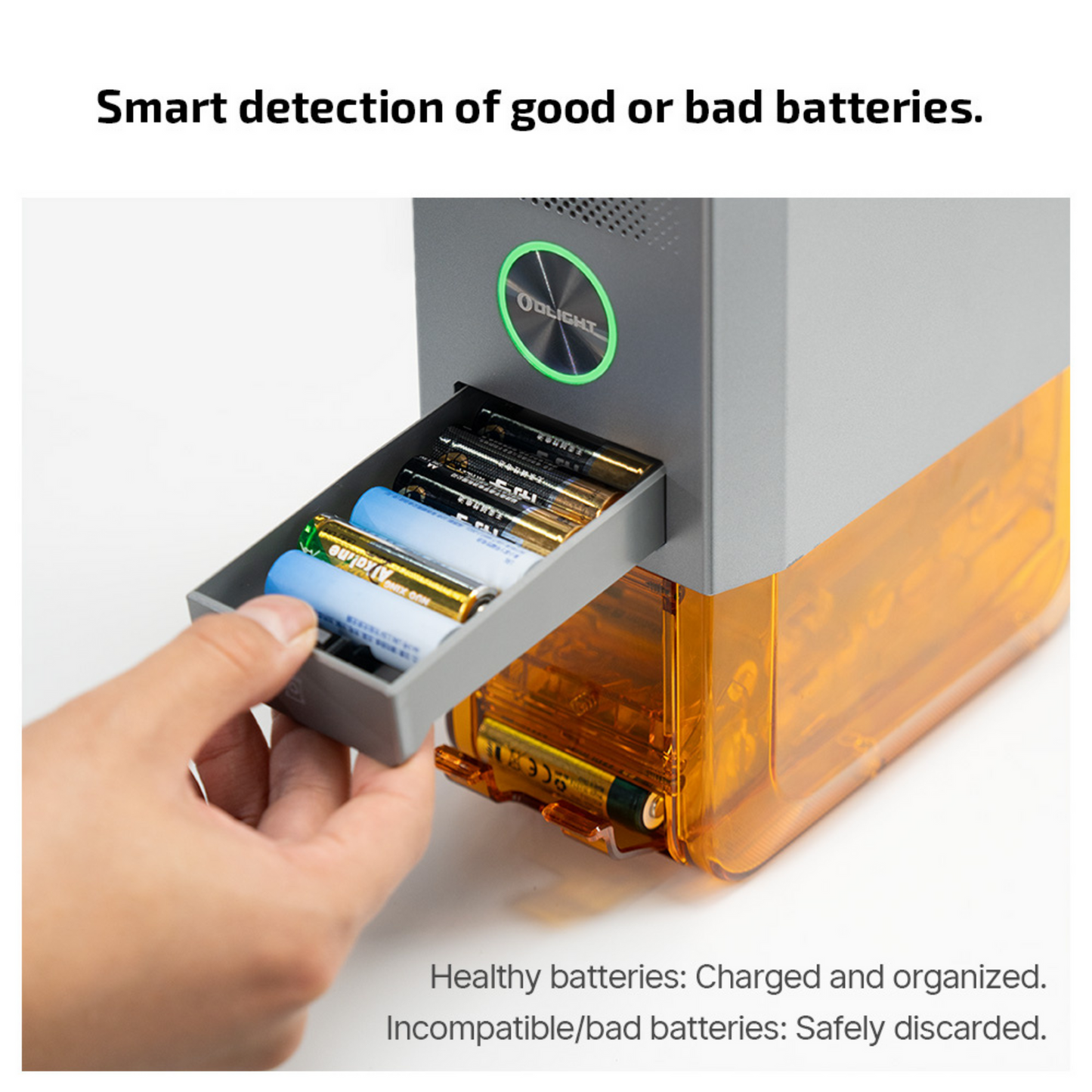 
                  
                    Olight Ostation X Automatic 3-in-1 Rechargeable AA Battery Charger, Tester&Organizer
                  
                