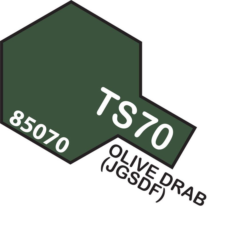 Tamiya TS-70 Olive Drab (JGSDF) Lacquer Spray Paint 100ml-Tamiya-ProHobbies