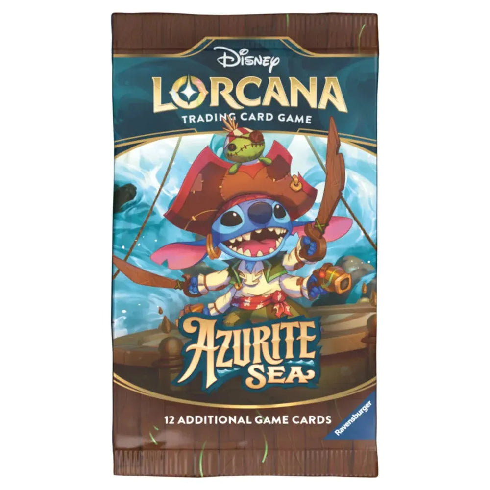 Disney Lorcana TCG Azurite Sea Single Booster Pack-Trading Cards-Lorcana-ProHobbies