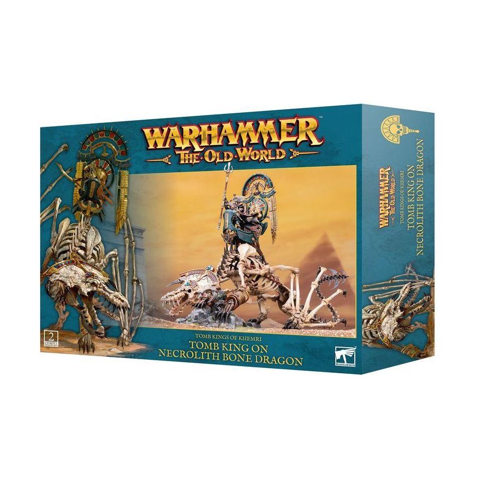 Warhammer The Old World: Tomb King/Liche Priest on Necrolith Bone Dragon