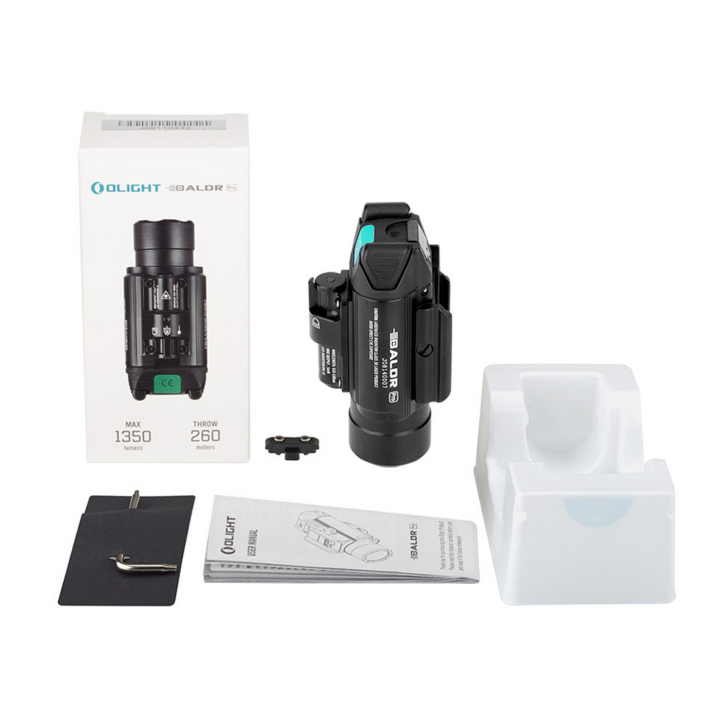 
                  
                    Olight Baldr Pro Black Tactical Flashlight & Green Laser Combo 1350 Lumens
                  
                