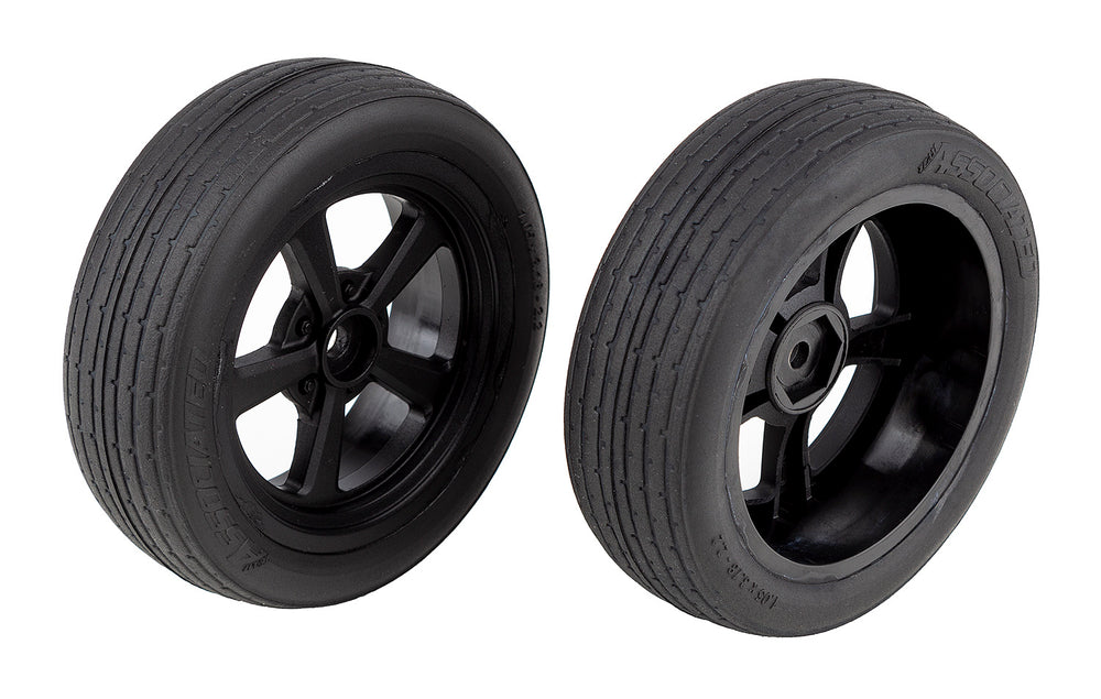 DR10 Front Wheels and Drag Tires, mounted-RC4WD-ProHobbies