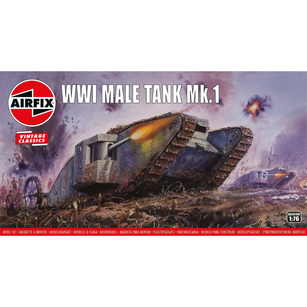 AIRFIX 1/76 WWI 'MALE' TANK