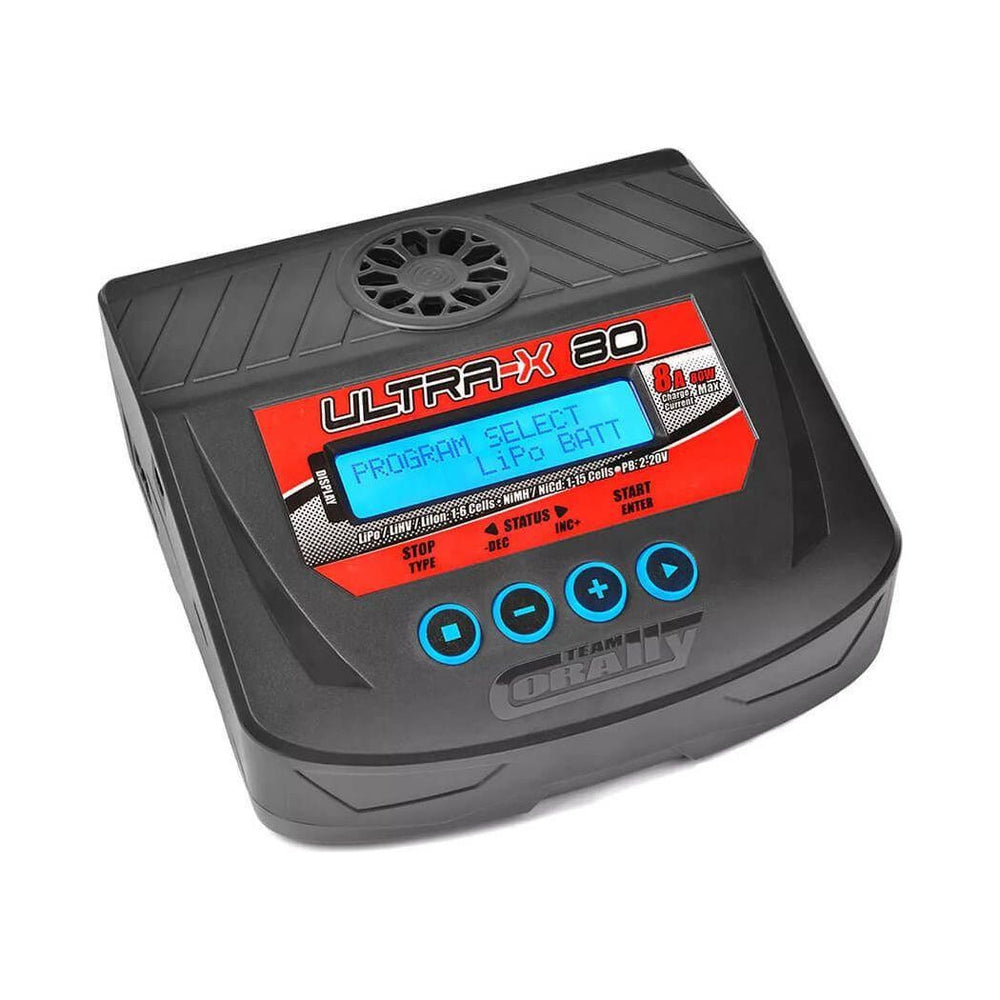 
                  
                    Team Corally - Ultra-X 80 - AC/DC Balance Charger - 80W - 1-6S Lixx - 1-15 Nixx - 2-20V PB - AU Version-GT POWER-ProHobbies
                  
                