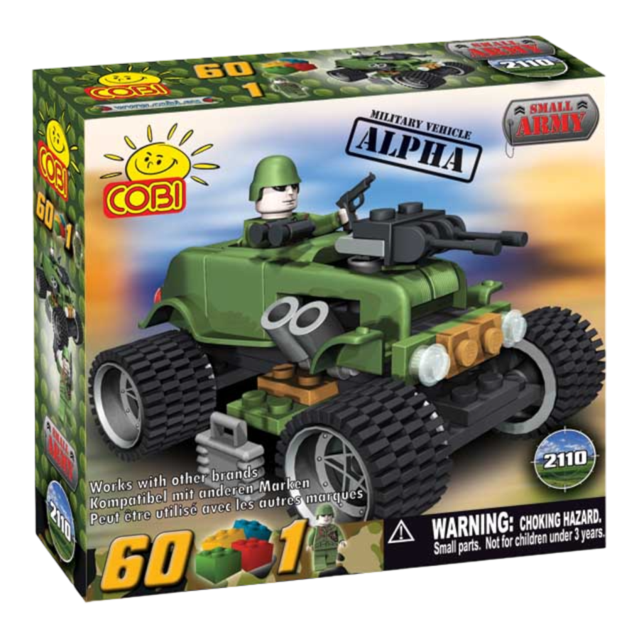 Small Army - 60 Piece Alpha Military Vehicle Construction Set-Cobi-ProHobbies