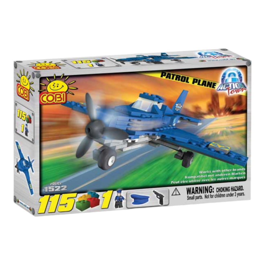 Action Town - 115 Piece Patrol Plane Construction Set