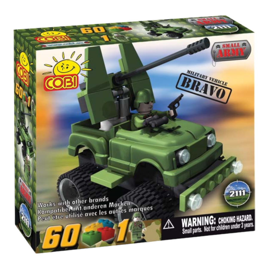 Small Army - 60 Piece Bravo Military Vehicle Construction Set-Cobi-ProHobbies