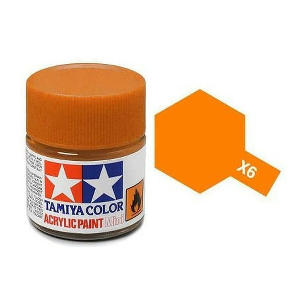 Tamiya Acrylic Mini x-6 ORANGE-Tamiya-ProHobbies