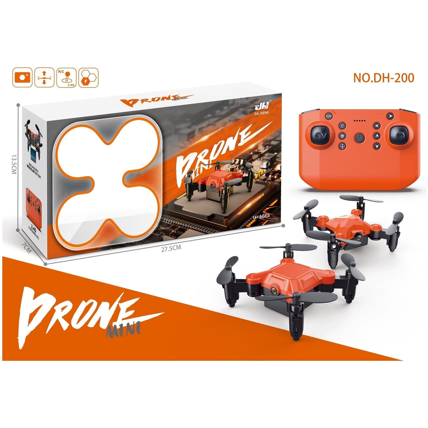 JHL 2.4G WIFI DH-200-1 drone quadcopter remote control
