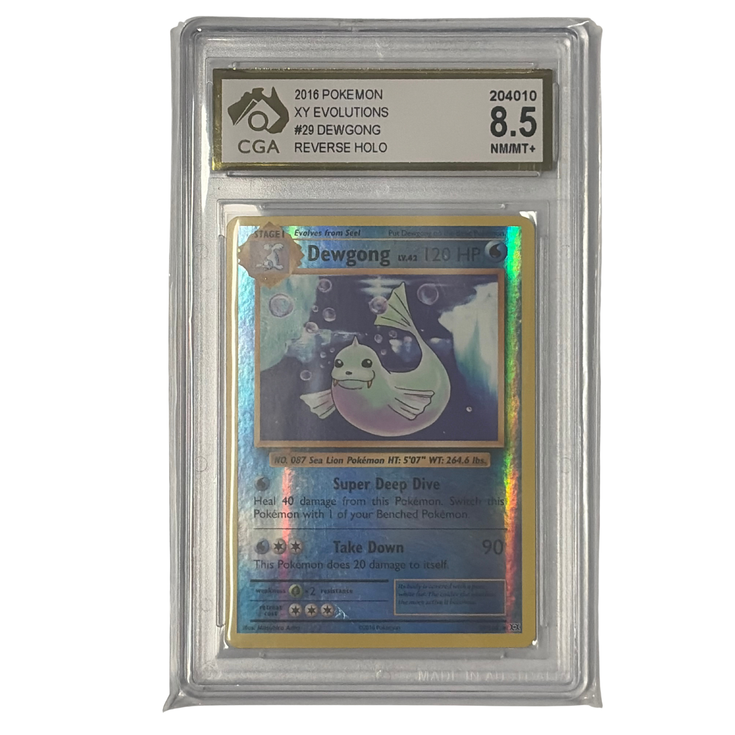 
                  
                    CGA Graded Pokemon XY Evolutions #29 Dewgong - Graded 8.5
                  
                