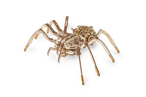 Mechanical Spider on rubber-band engine with moving legs