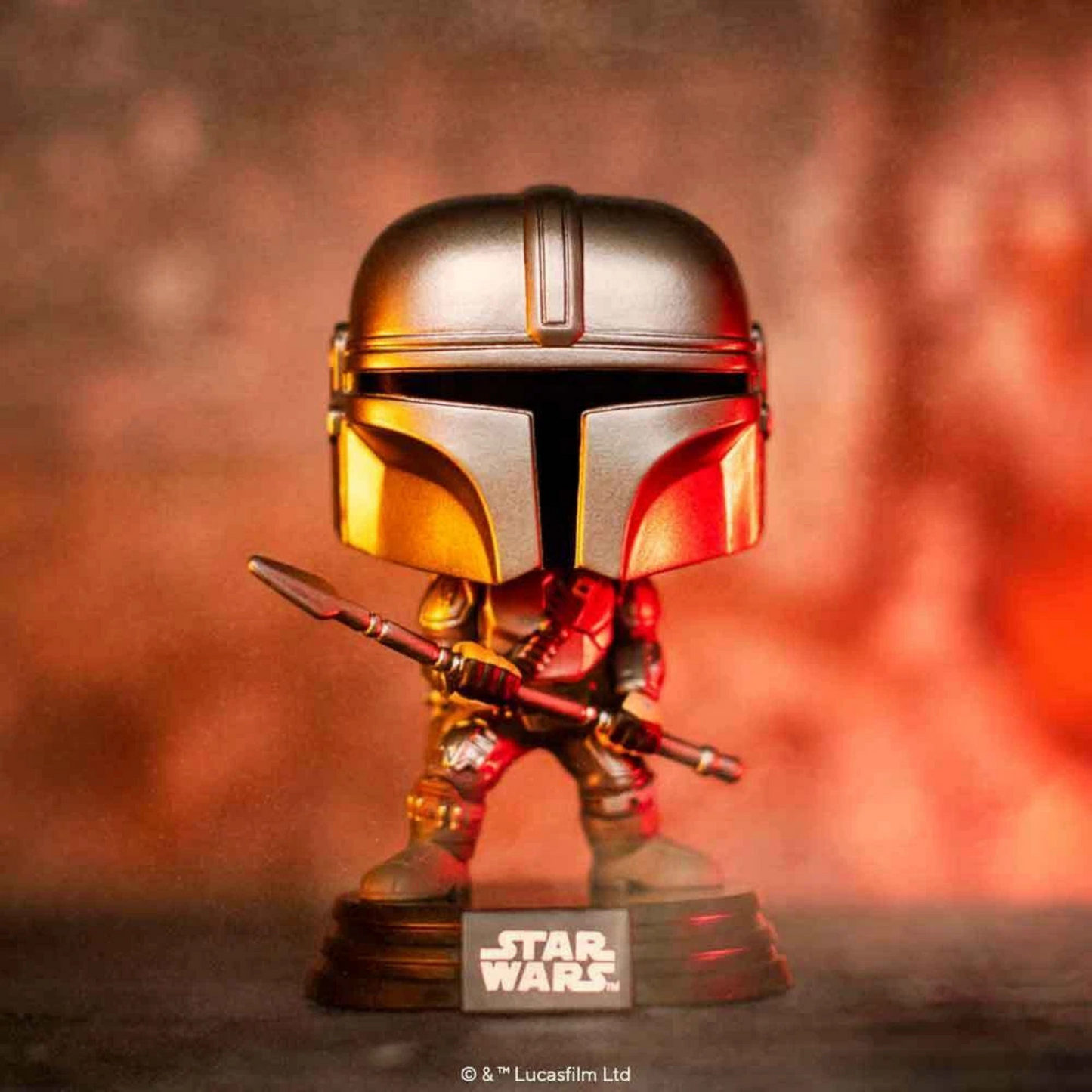 
                  
                    Star Wars: The Mandalorian - The Mandalorian with Beskar Staff Pop! Vinyl Figure
                  
                