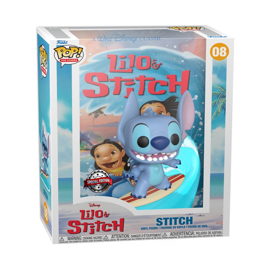 Lilo & Stitch - Stitch Surfing US Exclusive Pop! VHS Cover [RS]