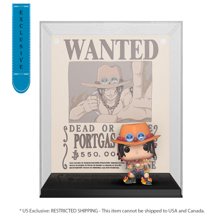 One Piece - Portgas D Ace Wanted US Exclusive Pop! Cover [RS]-Collectable-IKON-ProHobbies