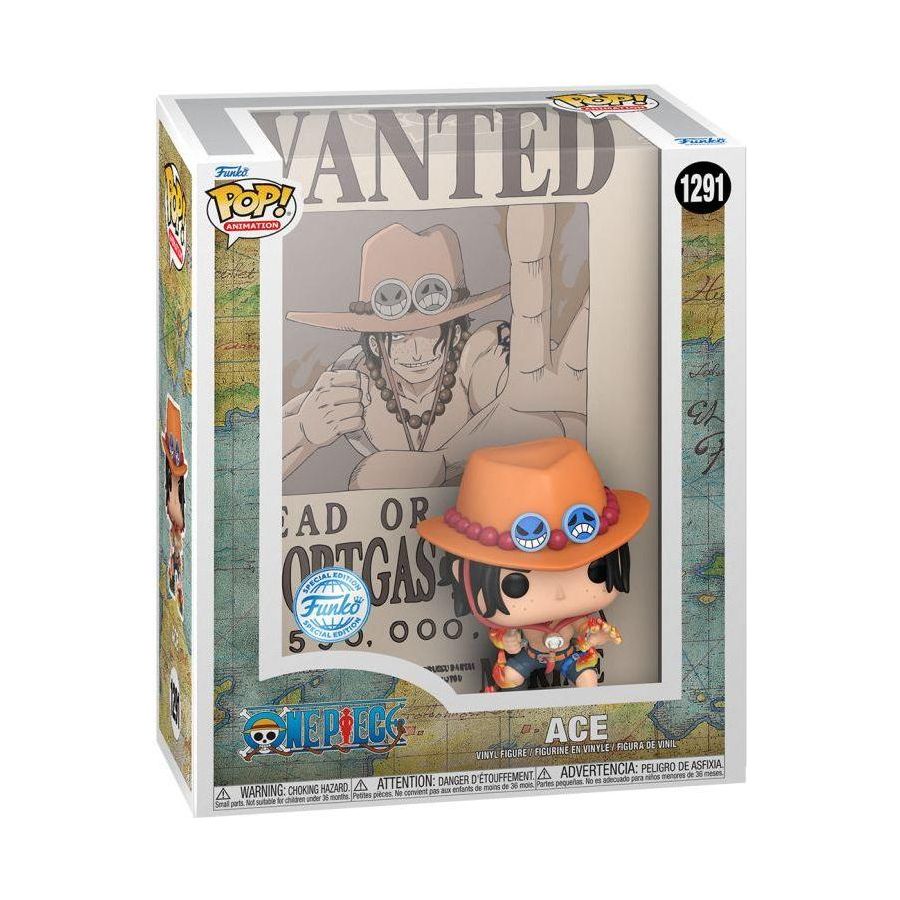 One Piece - Portgas D Ace Wanted US Exclusive Pop! Cover [RS]-Collectable-IKON-ProHobbies