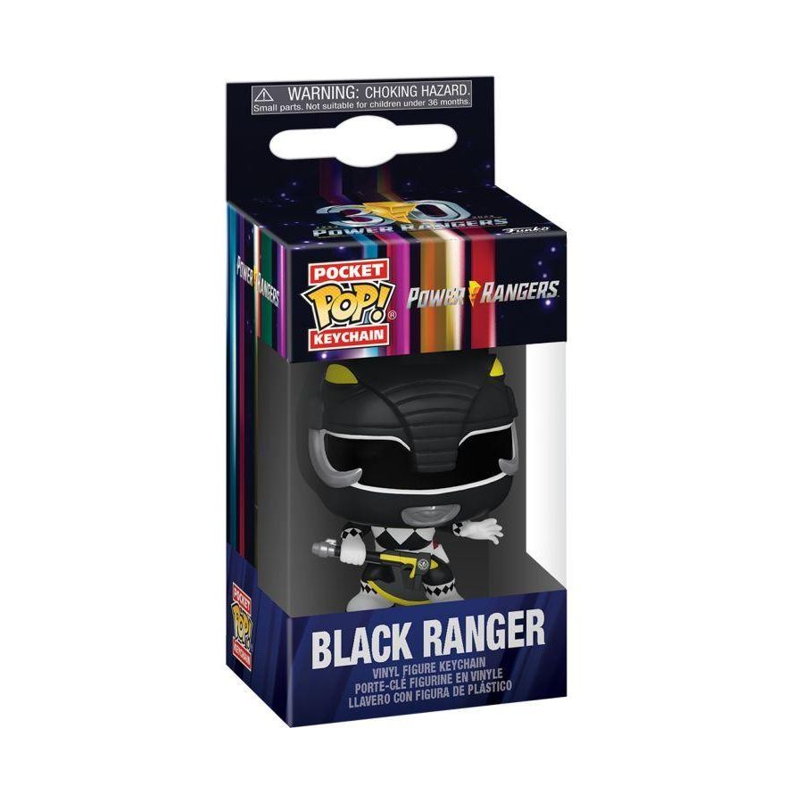 Power Rangers 30th - Black Ranger Pop! * Keychain-IKON-ProHobbies