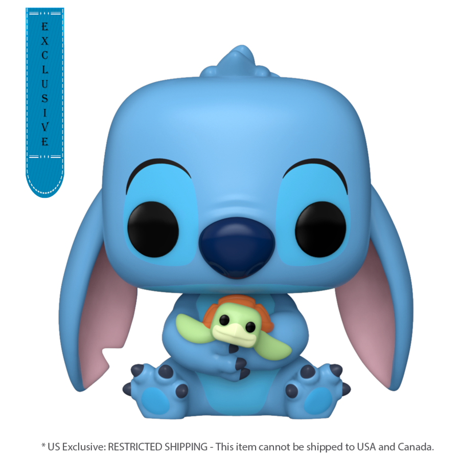 Lilo & Stitch - Stitch with Turtle Pop! Vinyl-Command Elite Hobbies-ProHobbies