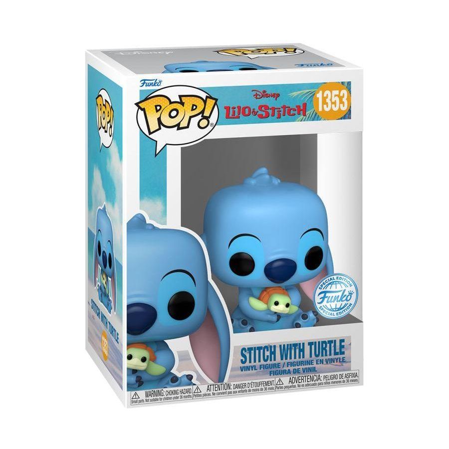 Lilo & Stitch - Stitch with Turtle Pop! Vinyl-Command Elite Hobbies-ProHobbies