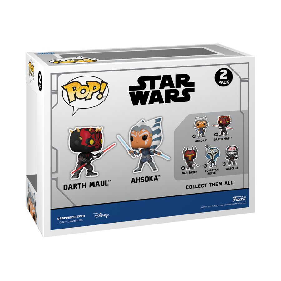 
                  
                    Star Wars: Clone Wars - Maul Vs Ahsoka US Exclusive Pop! 2 Pack [RS]
                  
                