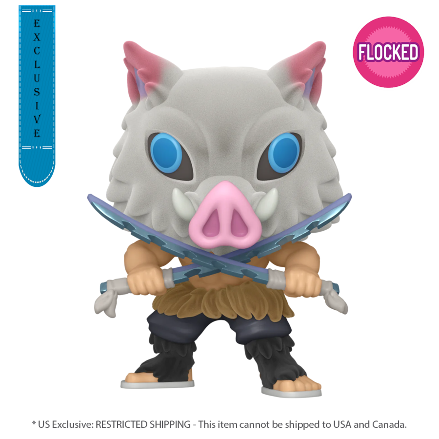 Demon Slayer - Inosuke Hashibira US Exclusive Flocked Pop! Vinyl [RS]