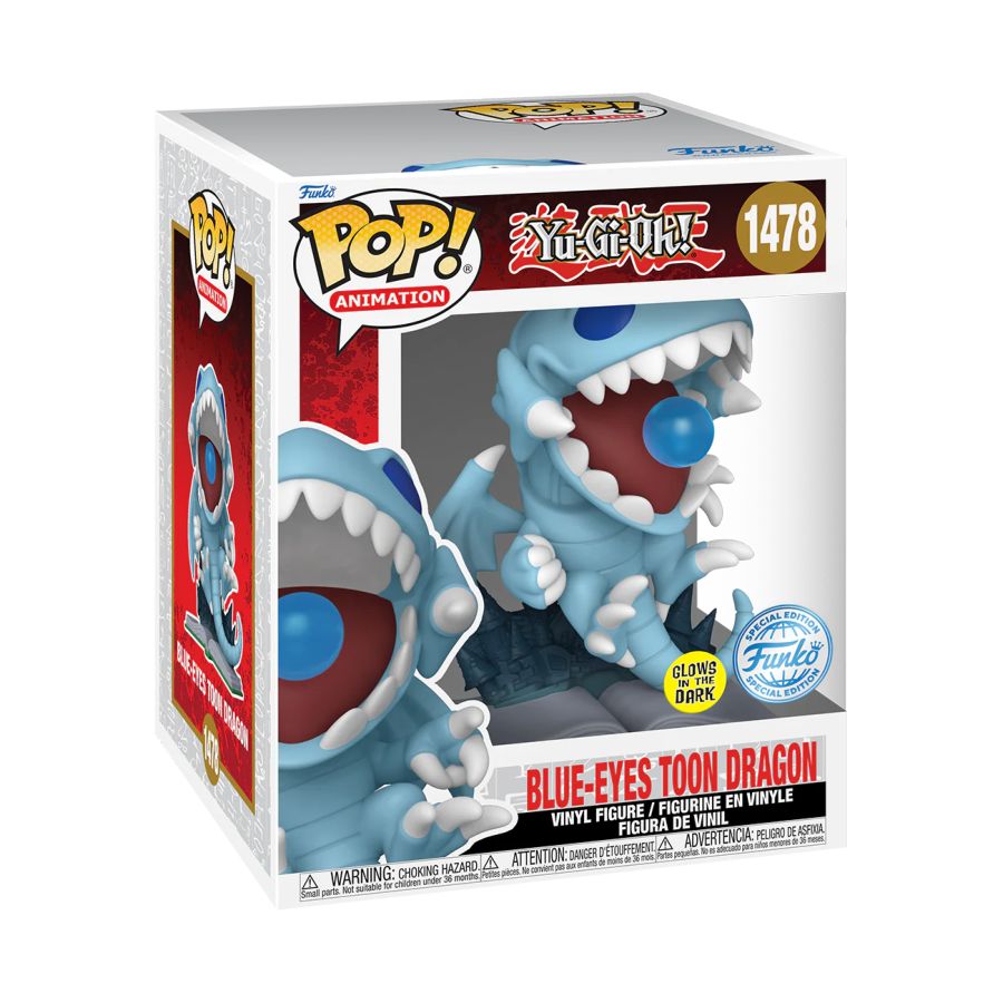 
                  
                    Yu-Gi-Oh - Blue Eyes Toon Dragon US Exclusive Glow 6" Pop! Vinyl [RS]
                  
                