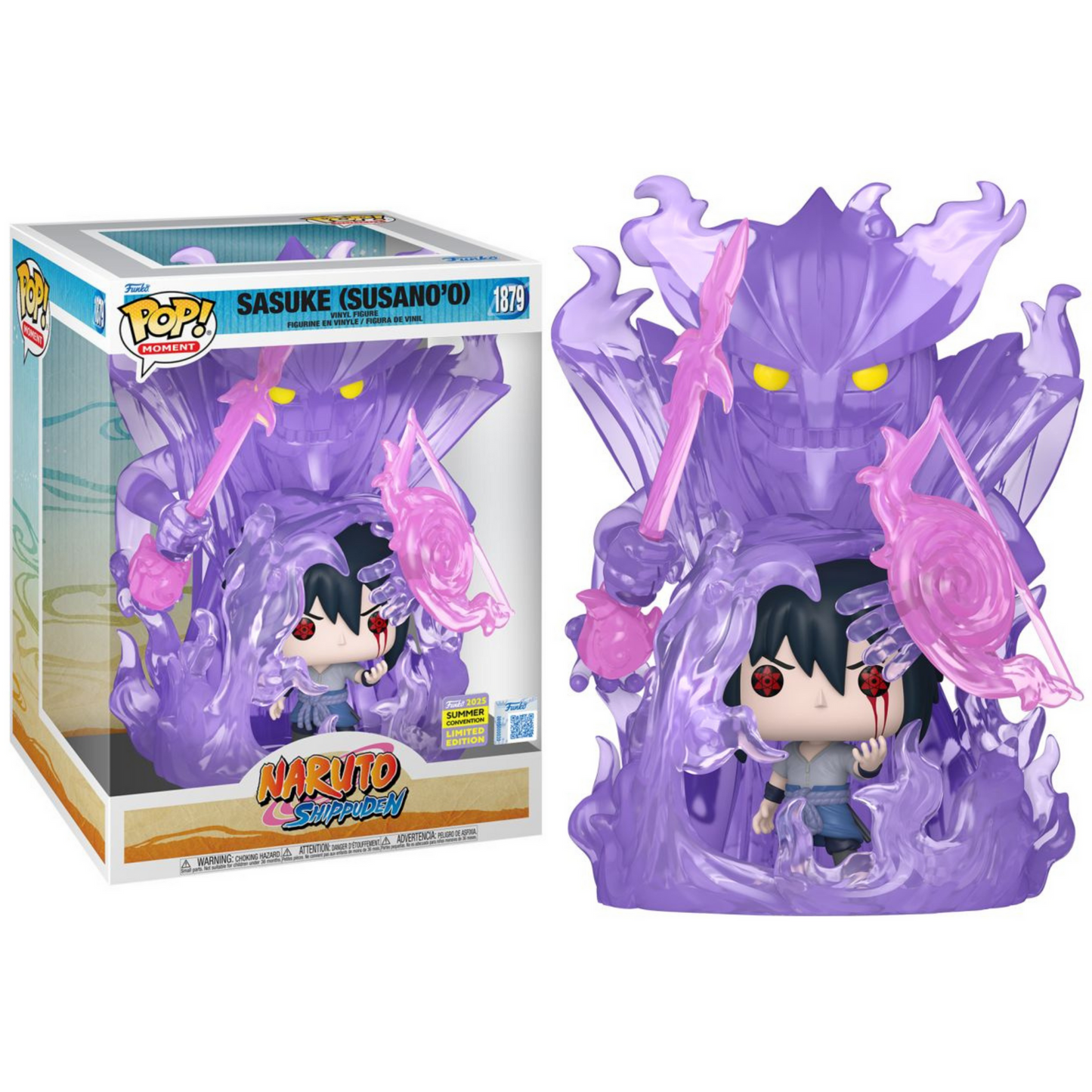 Naruto Shippuden - Sasuke w/Susanoo SDCC 2025 Exclusive Pop! Moment Vinyl Figure