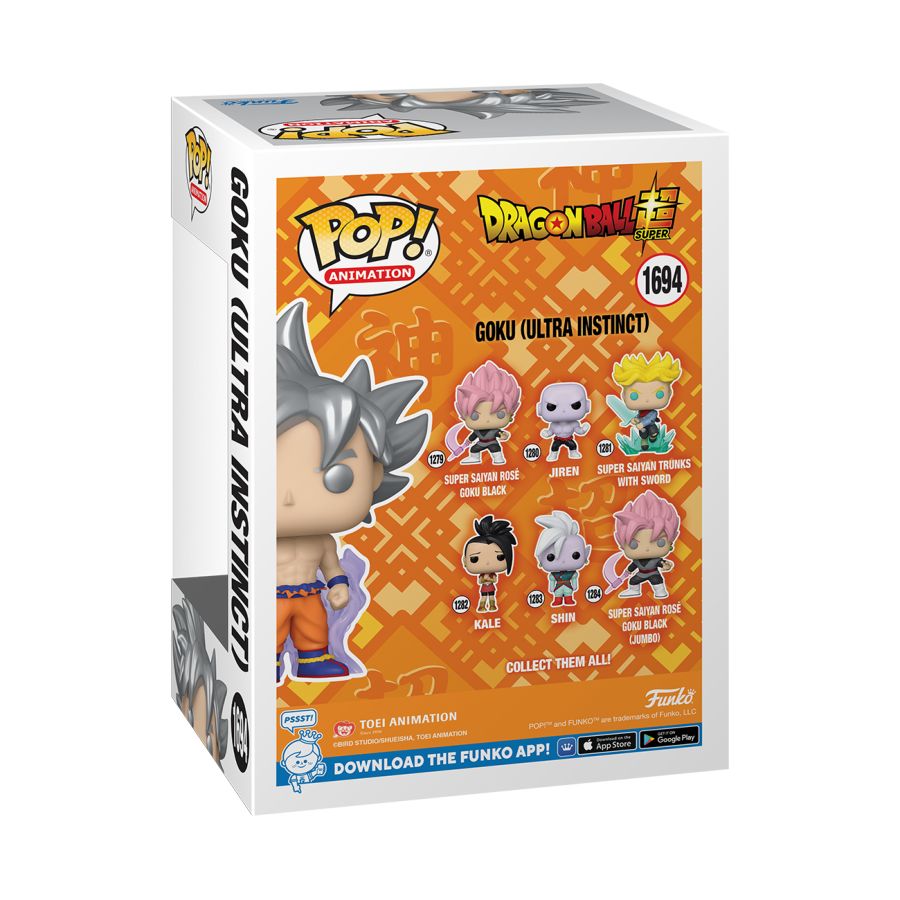 
                  
                    Dragonball Super - Goku (Ultra Instinct) US Exclusive Glow Pop! Vinyl [RS]
                  
                