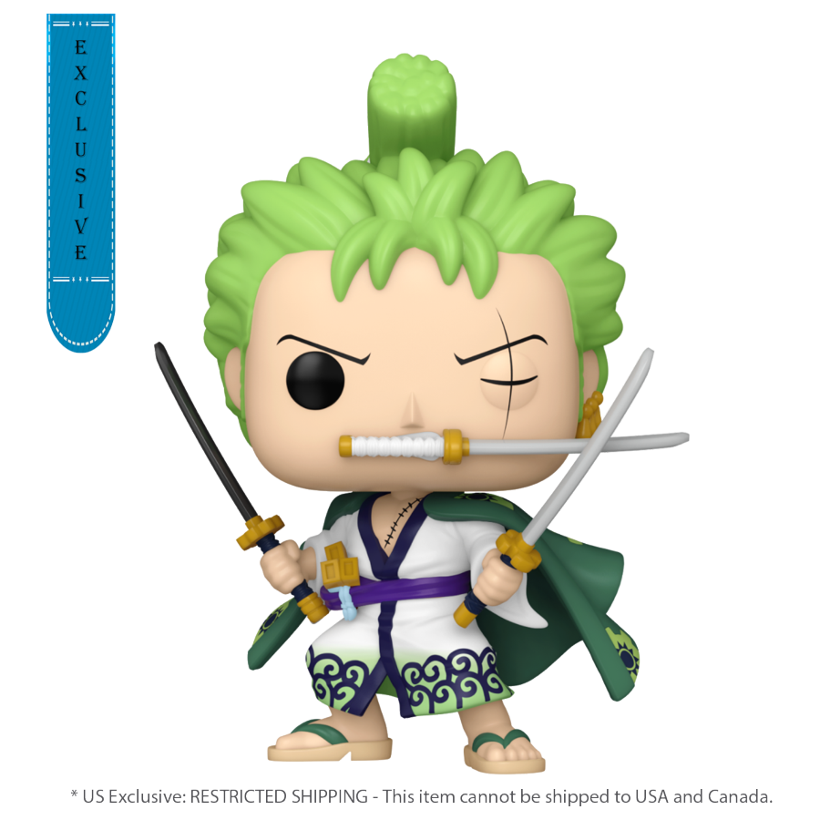 One Piece - Roronoa Zoro US Exclusive Glow Pop! Vinyl [RS]-Collectible-IKON-ProHobbies