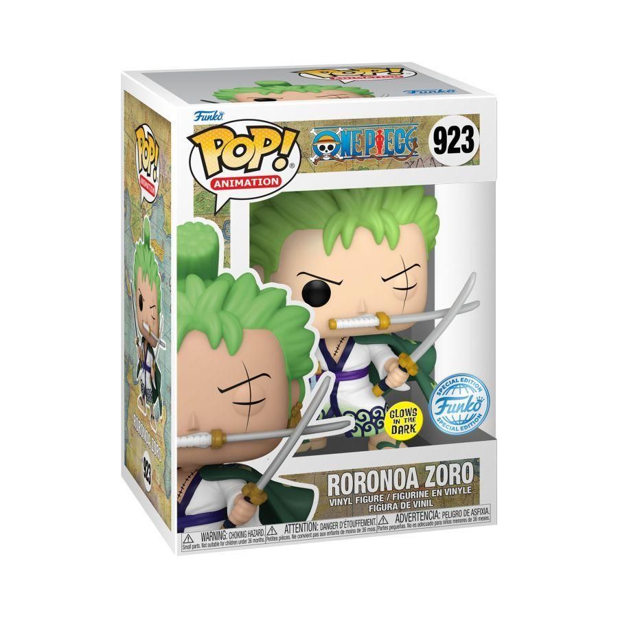 One Piece - Roronoa Zoro US Exclusive Glow Pop! Vinyl [RS]-Collectible-IKON-ProHobbies