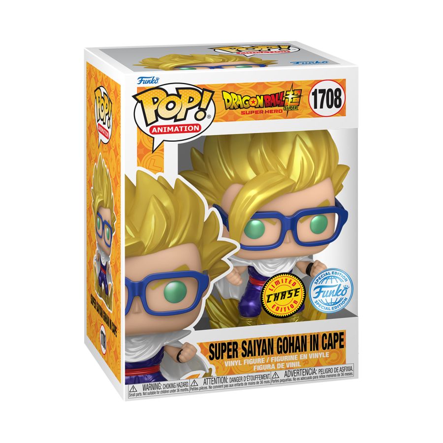 
                  
                    Funko POP! Dragon Ball Super: Super Hero - Gohan in Cape US Exclusive (with chase) Pop! Vinyl [RS]
                  
                