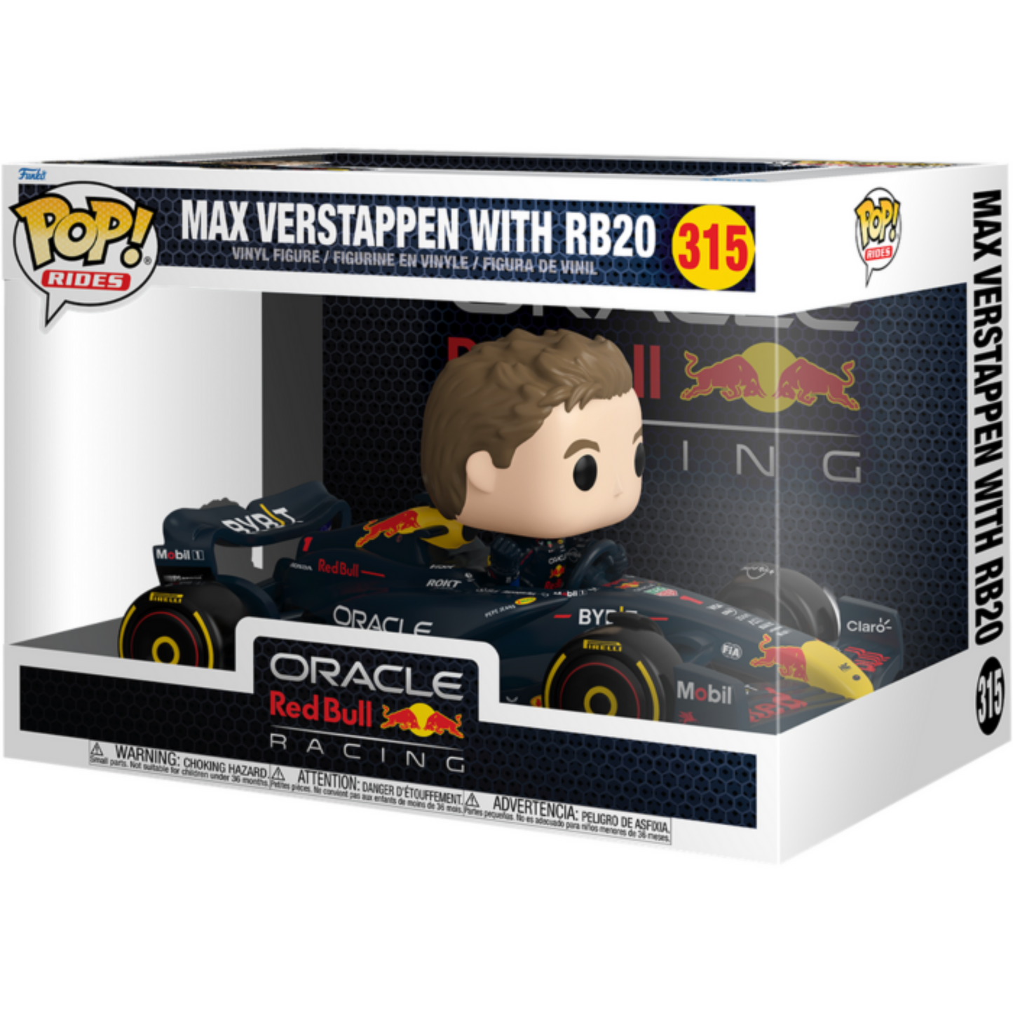 
                  
                    Formula 1 - Max Verstappen with RB20 (Oracle Red Bull Racing) Pop! Rides Vinyl Figure
                  
                
