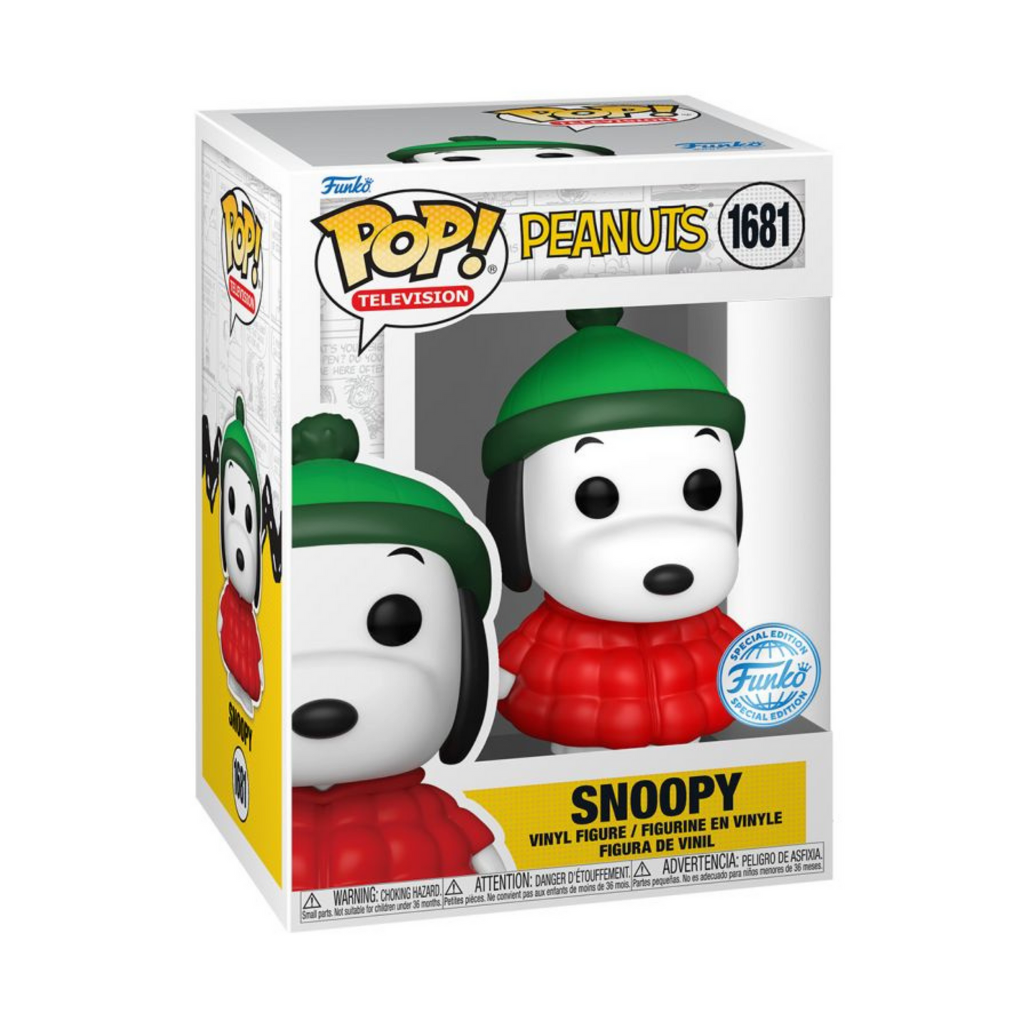 
                  
                    Peanuts - Snoopy in Coat Pop! Vinyl Figure
                  
                