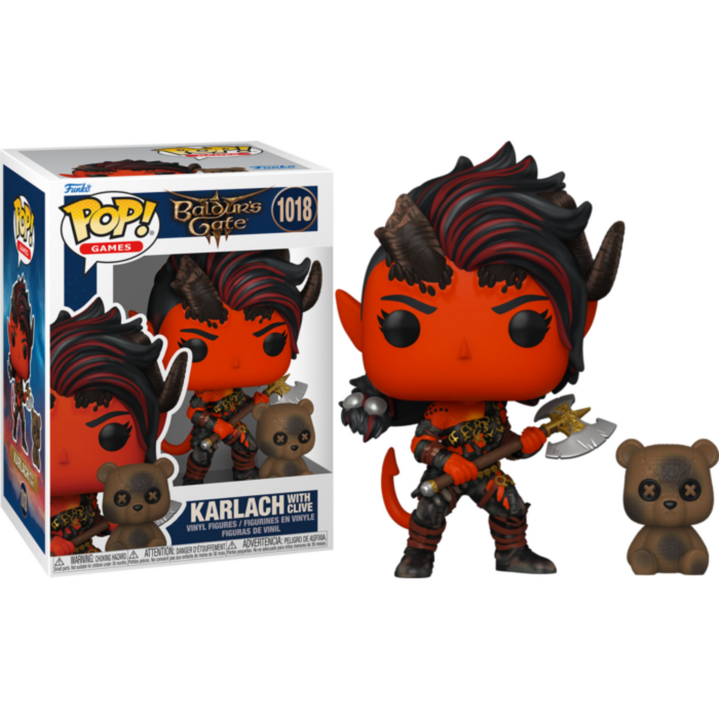 Baldur's Gate 3 - Karlach with Clive Pop! Vinyl Figure