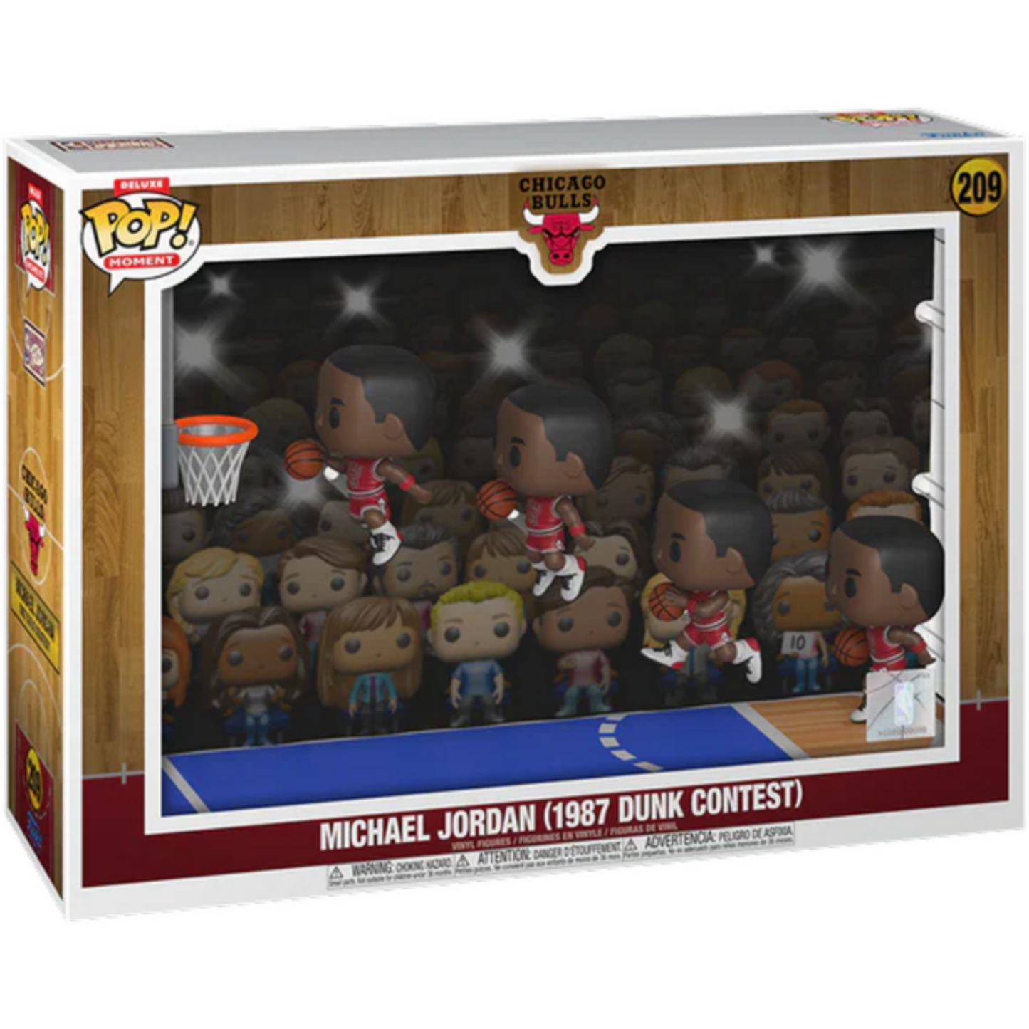 NBA Basketball Legends - Michael Jordan (1987 Dunk Contest) Deluxe Pop! Moment Vinyl Figure