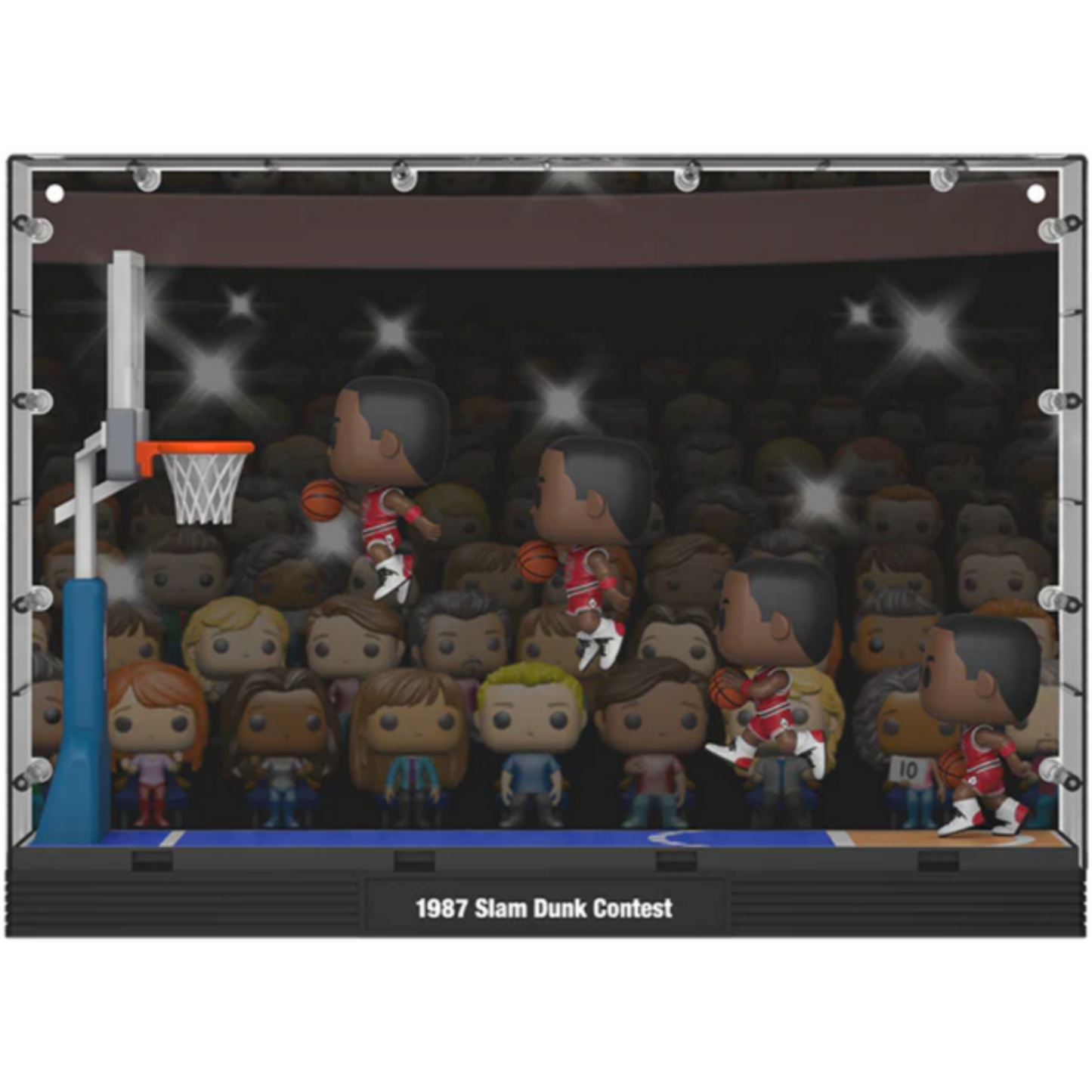 NBA Basketball Legends - Michael Jordan (1987 Dunk Contest) Deluxe Pop! Moment Vinyl Figure