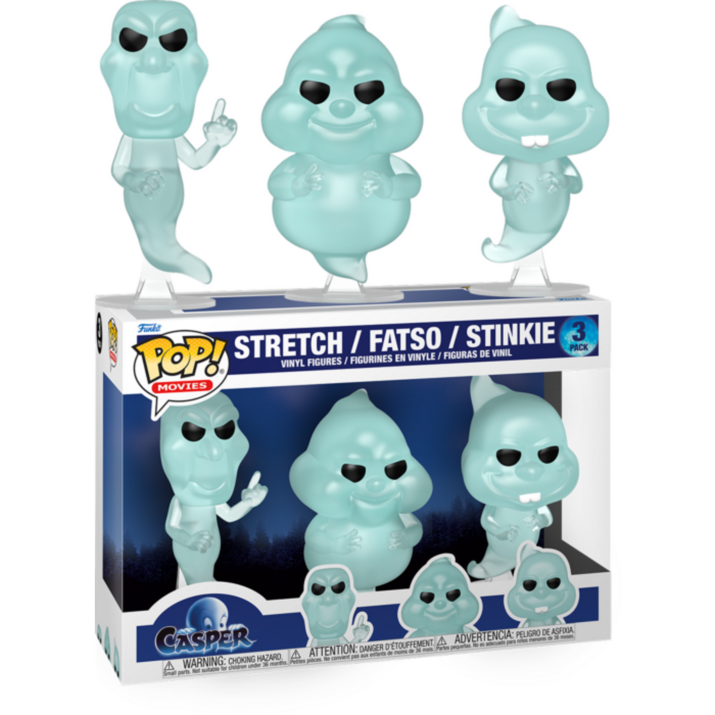 Casper (1995) - Stretch, Fatso, & Stinkie Pop! Vinyl Figure 3-Pack