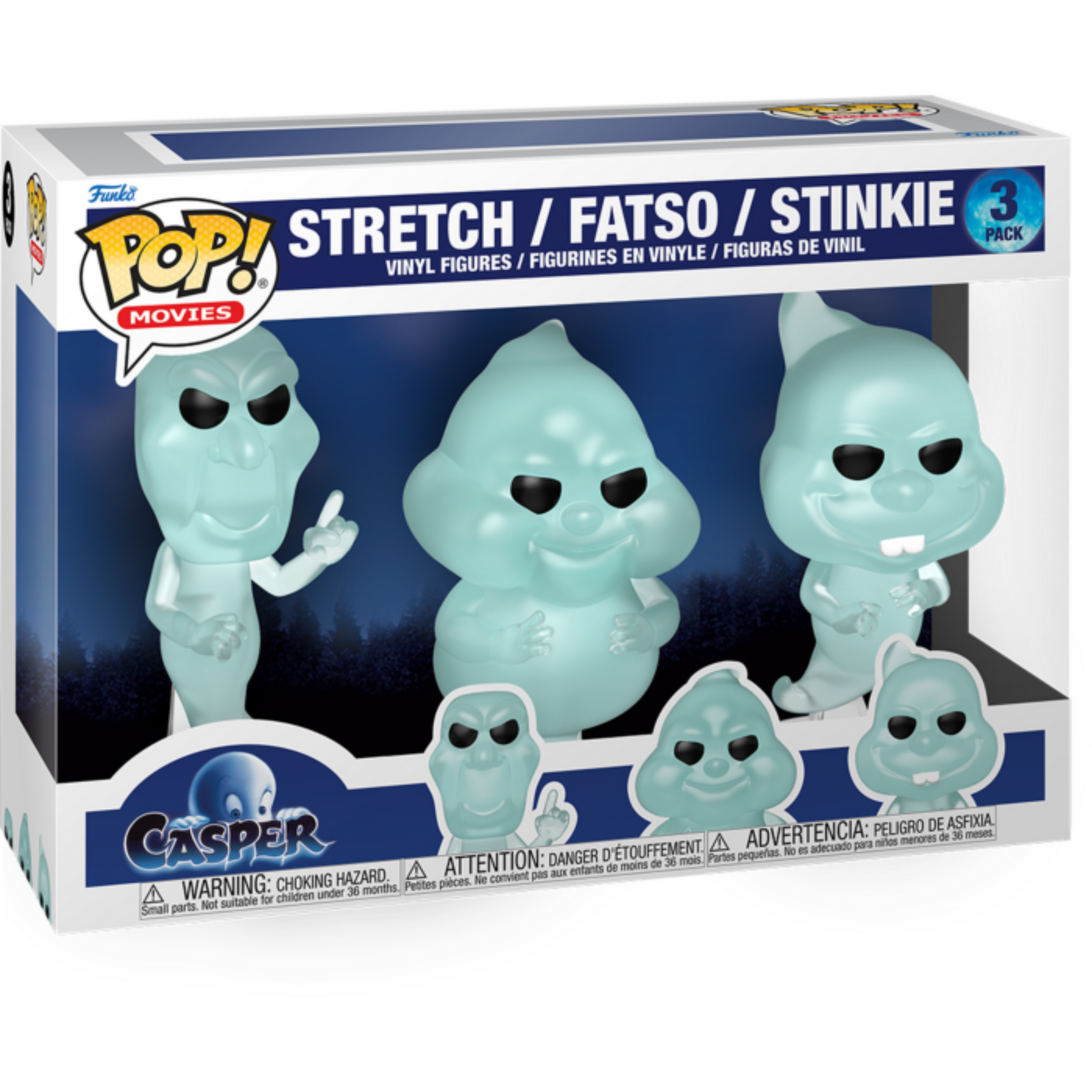 
                  
                    Casper (1995) - Stretch, Fatso, & Stinkie Pop! Vinyl Figure 3-Pack
                  
                