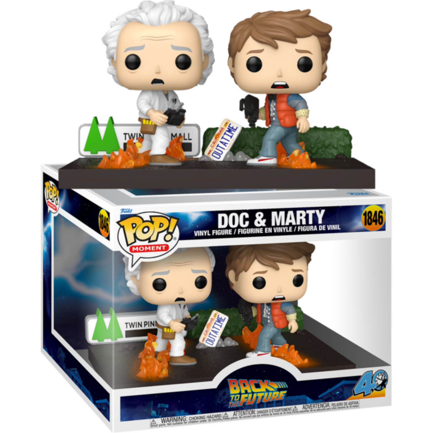Back to the Future - Doc & Marty Pop! Moment Vinyl Figure