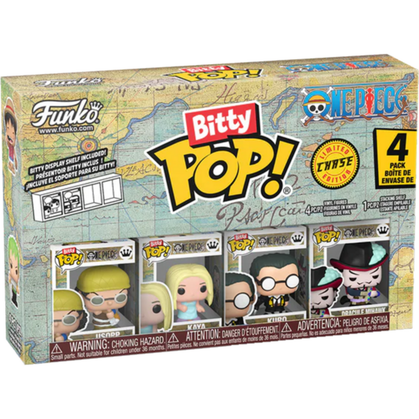 
                  
                    One Piece - Usopp, Kaya, Kuro & Chase Bitty Pop! Vinyl Figure 4-Pack
                  
                