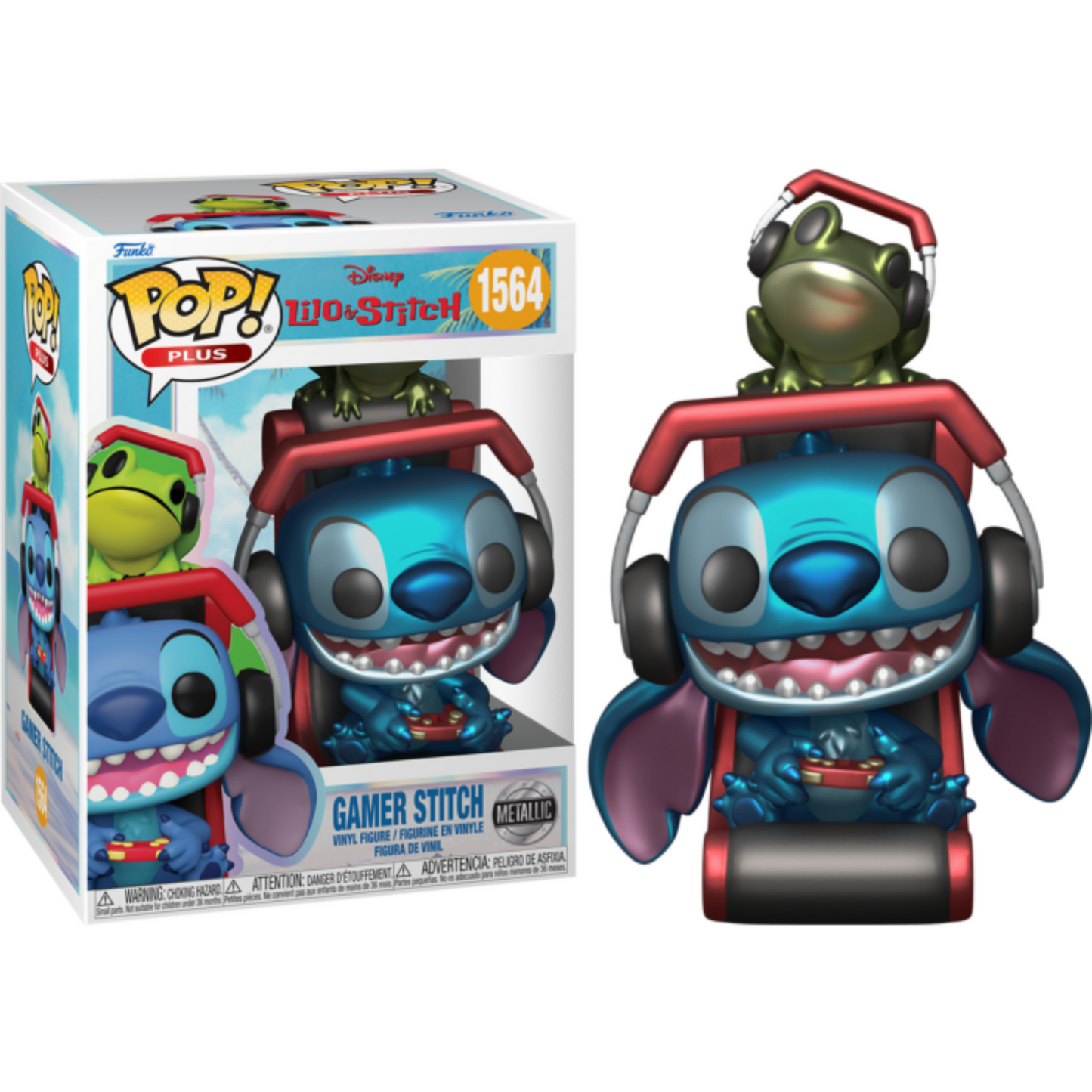 Lilo & Stitch - Gamer Stitch Metallic Pop! Vinyl Figure