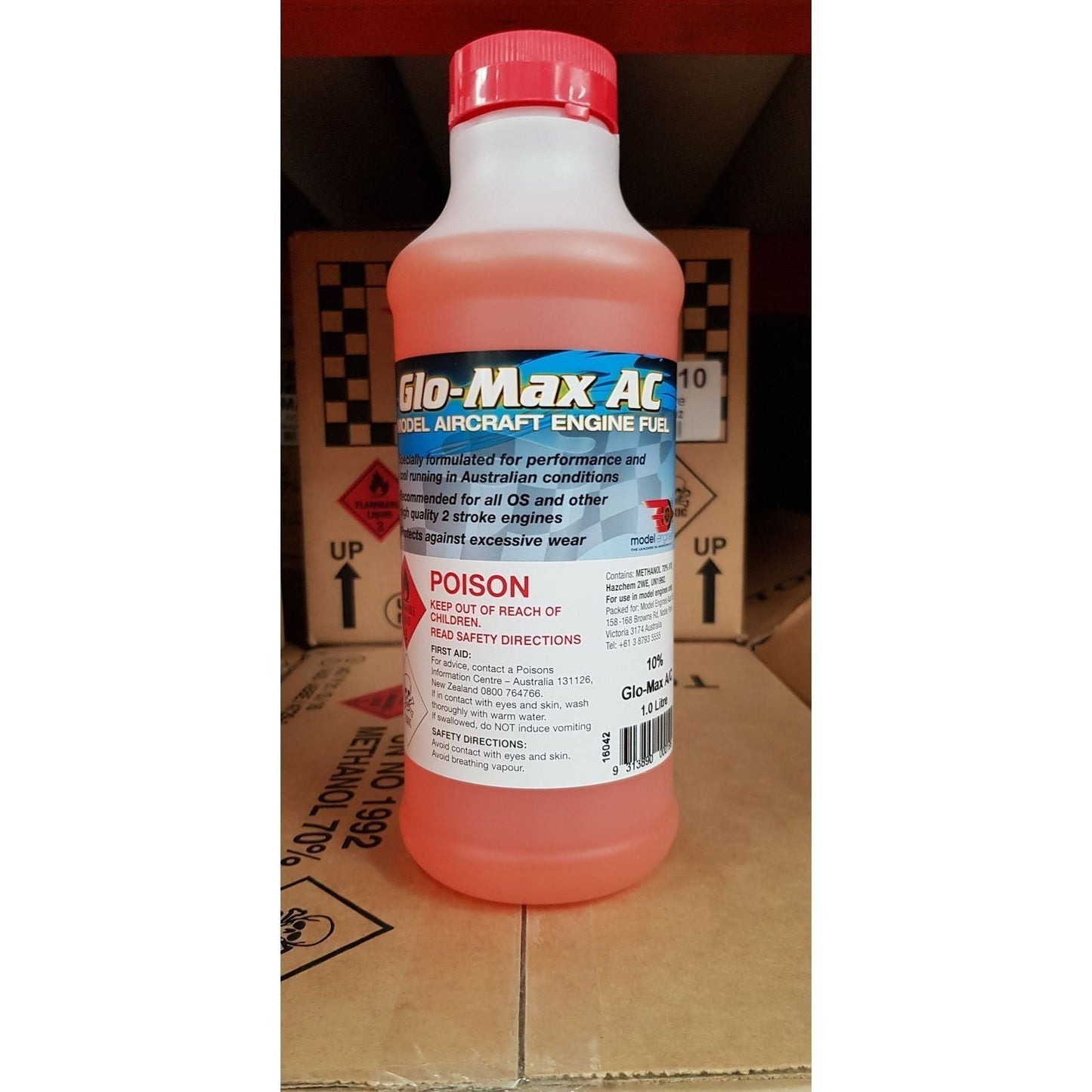 RC (DG) GLO-MAX AC FUEL 10% NITRO 1 LT-Glo-Max-ProHobbies