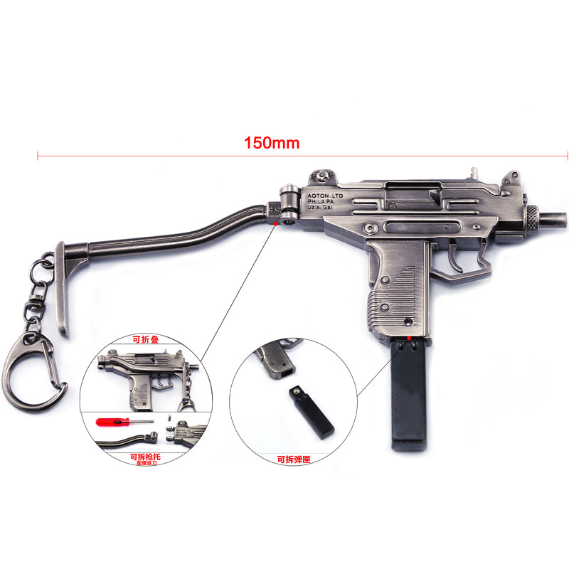 Metal Keychain - PUBG - UZI - Command Elite Hobbies