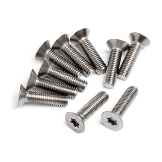 HPI TITANIUM FLAT HEAD SCREW M5x20mm (10pcs) HPI-94952-HPI RACING-ProHobbies