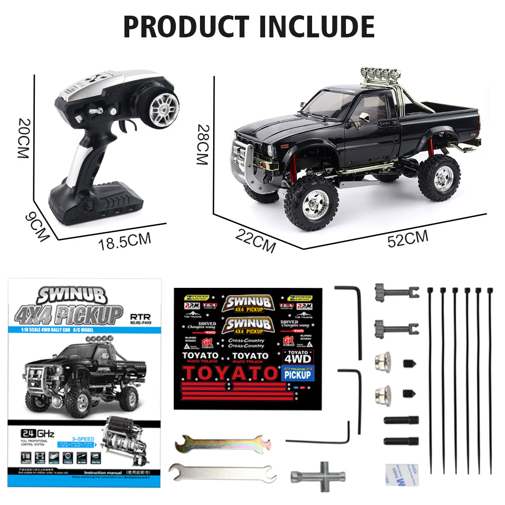 
                  
                    Remote Control Car HG-P409 B-2 1/10 2.4G 4WD Pickup Truck
                  
                
