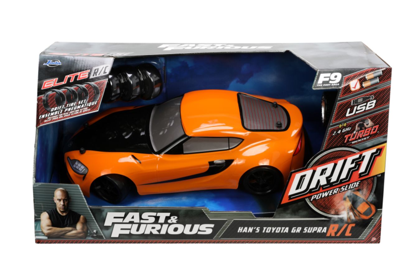 
                  
                    Fast & Furious - Han's 2020 Toyota GR Supra 1:10 Scale Remote Control Car
                  
                