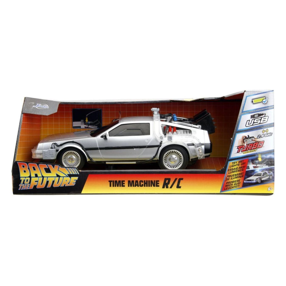 Back to the Future - Time Machine Remote Control 1:16 Scale Vehicle (with Light Up Function)-Jada Toys-ProHobbies