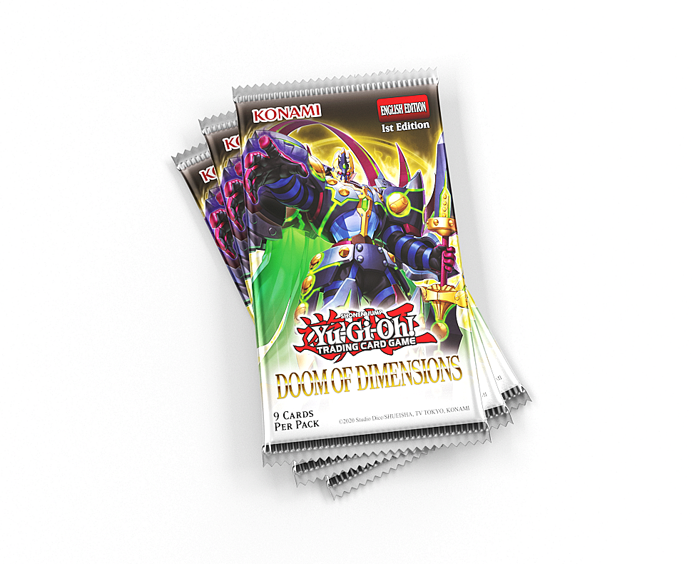 YuGiOh Doom Of Dimensions - 9 x Card Booster