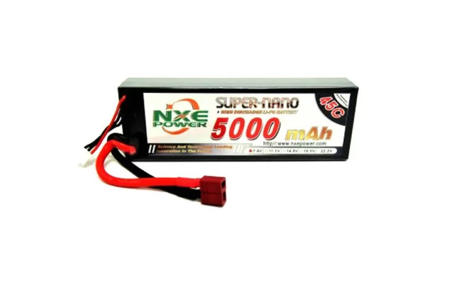 NXE 7.4v 5000mAh 45C Hard Case LiPo Battery - Command Elite Hobbies