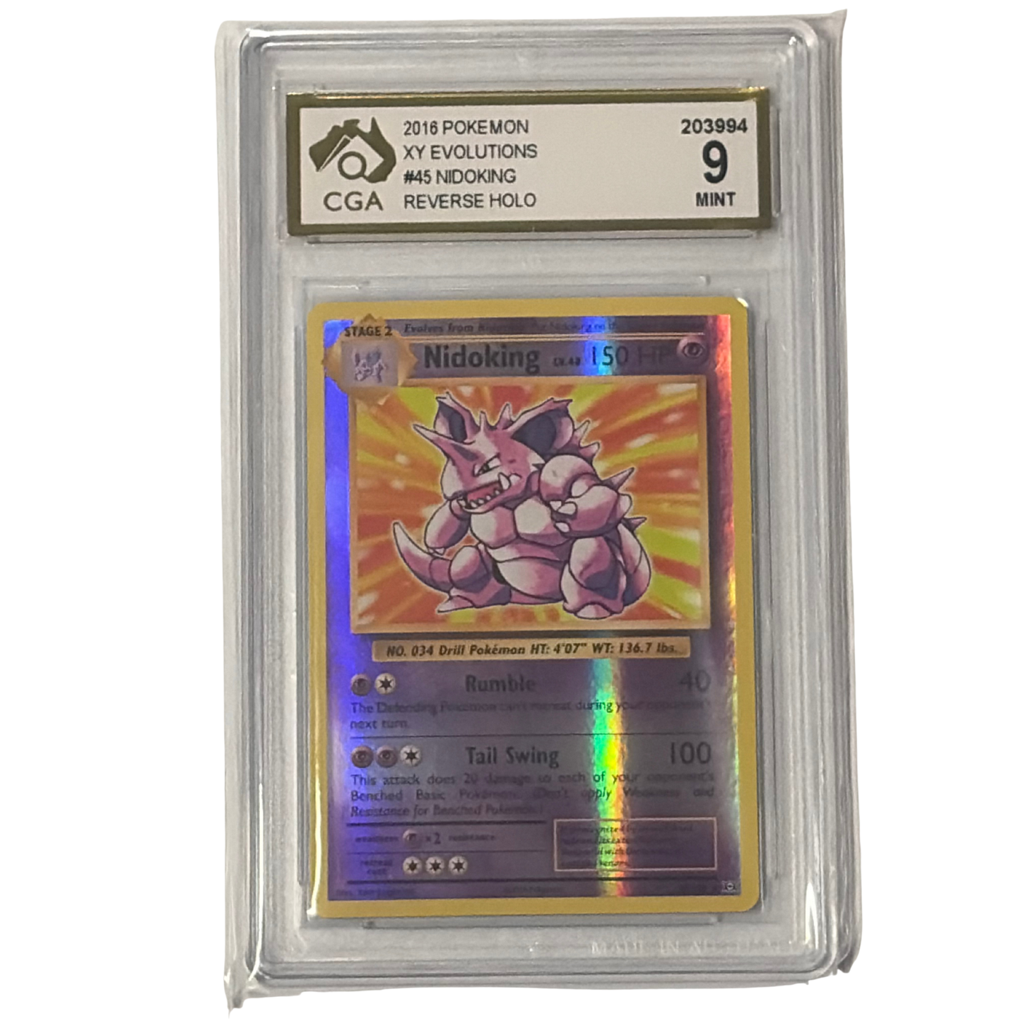 
                  
                    CGA Graded Pokemon XY Evolutions #45 Nidoking - Graded 9
                  
                